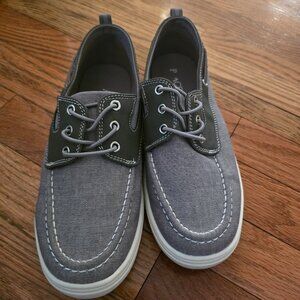 Kids Chambray Boat Shoes